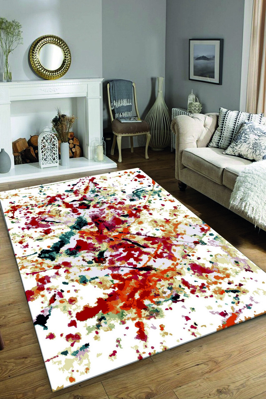 Covor, Oil Paint Djt, 200x290 cm, Multicolor - imagine 3